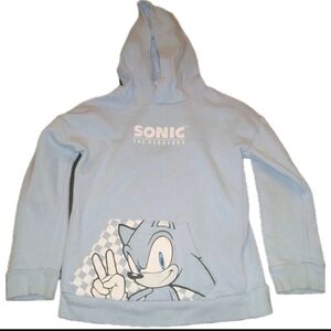Sonic The Hedgehog Kids Hoodie Blue Size: Small